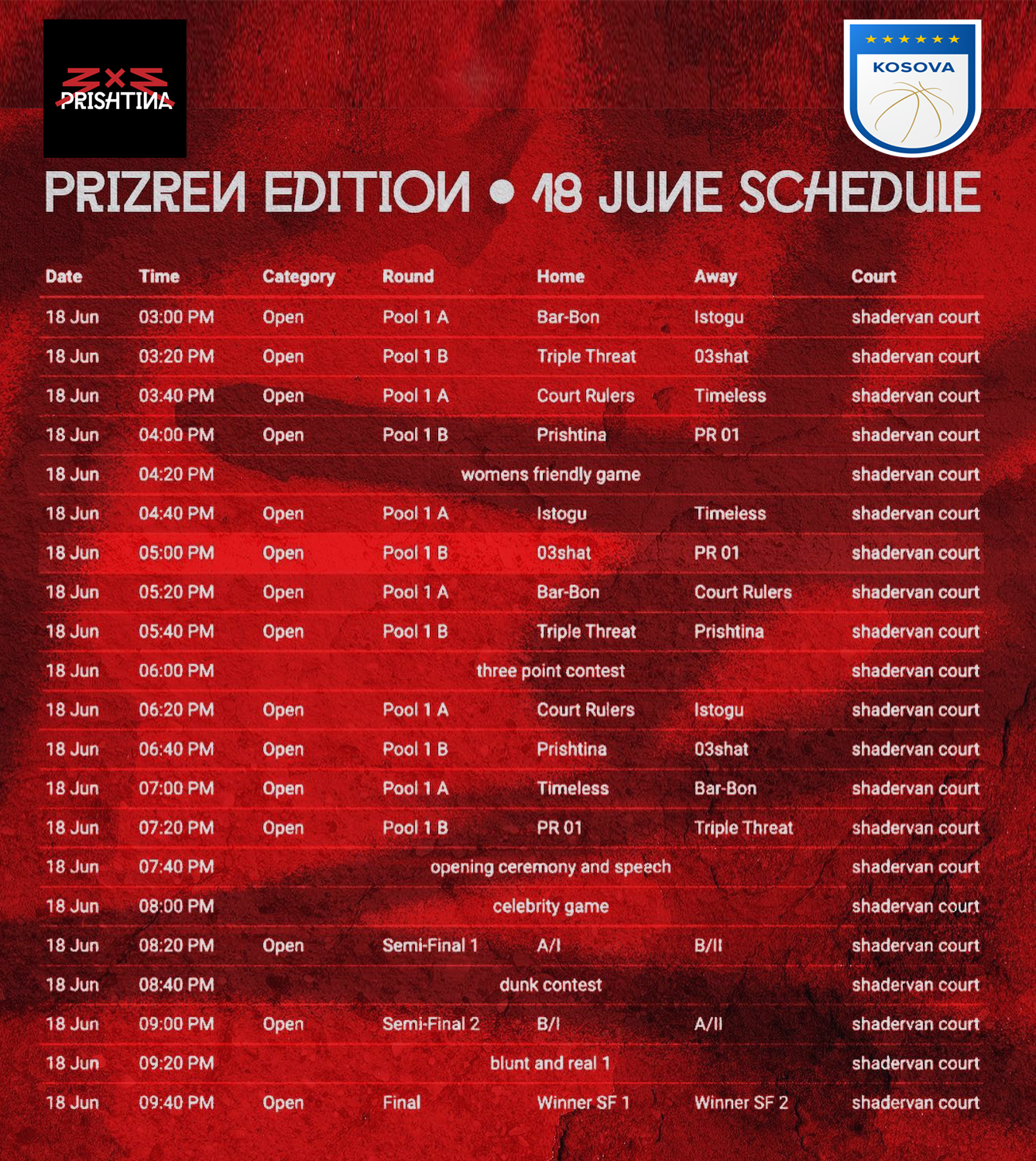 Prizreni mirëpret Prizren Edition Challenger 3x3